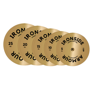 Set Competition Steel Plates Gold | 150 KG