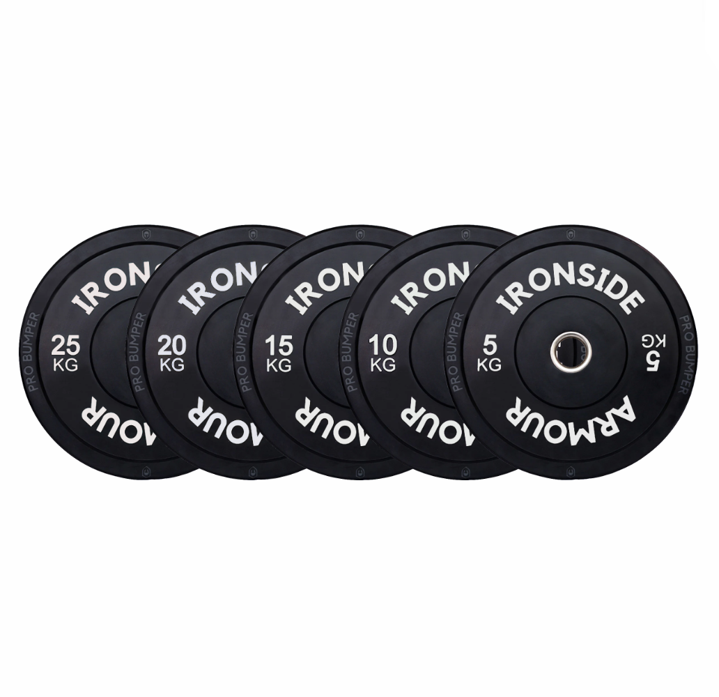 Set Pro Bumper Plates Black | 150 KG