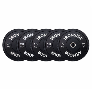 Set Pro Bumper Plates Black | 150 KG
