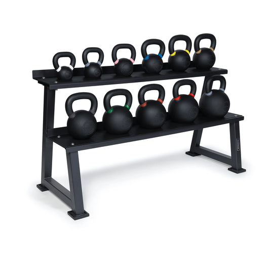 Russian Black Kettlebells (Set 4-32 KG) + Rastrelliera