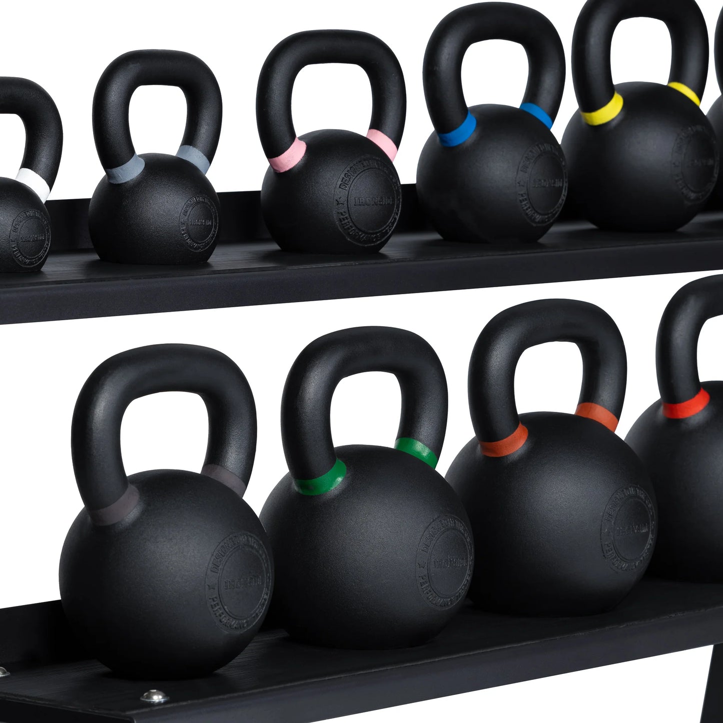 Russian Black Kettlebells (Set 4-32 KG) + Rastrelliera