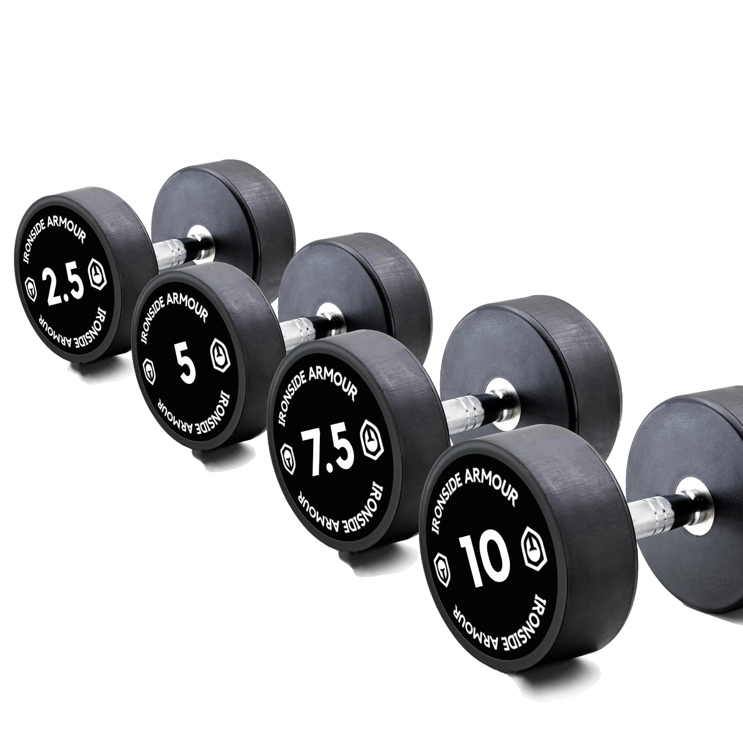 Set Manubri Pro Round Rubber | 2,5-10KG
